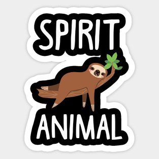 Sloth Is My Spirit Animal. Funny Sloth Shirt. Sticker